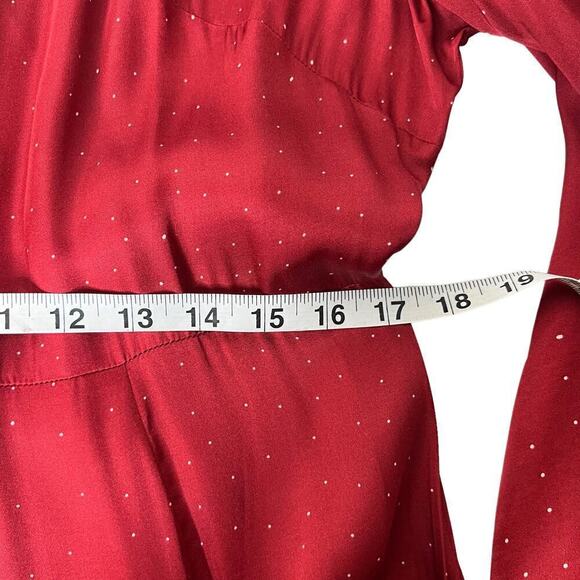 New Women’s Farm Rio x Anthropologie One Shoulder Satin Jumpsuit Size XL - Picture 11 of 12